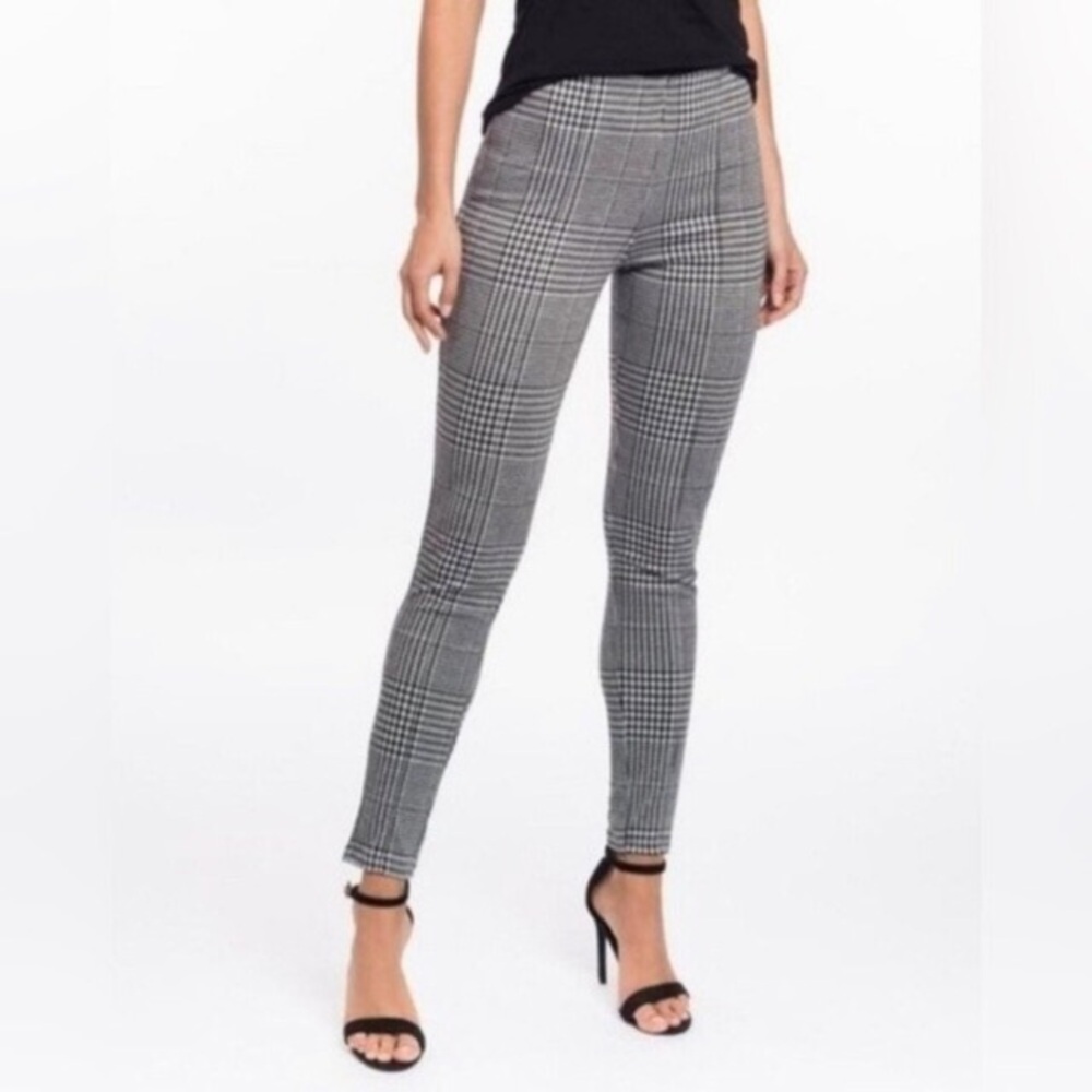 Tahari Houndstooth Pull On Ponte Knit Pant Work Office Career Women’s Size Small